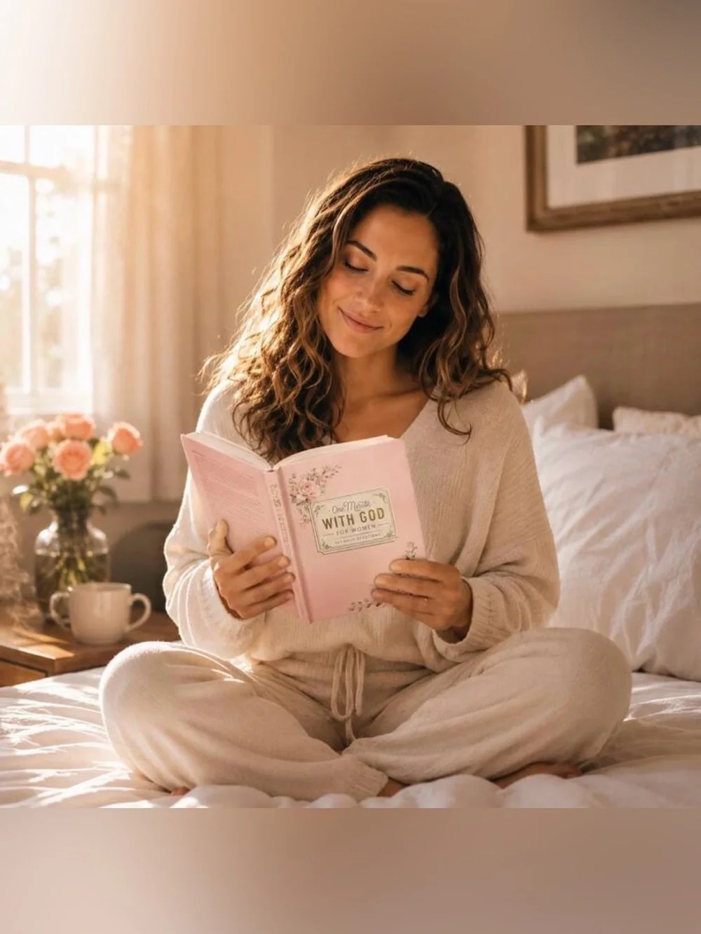 One Minute With God for Women - Pink Floral Devotional